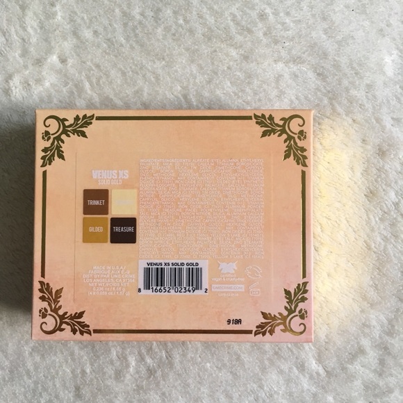 Lime Crime Venus Solid Gold XS EyeShadow Palette BNIB - Picture 9 of 13